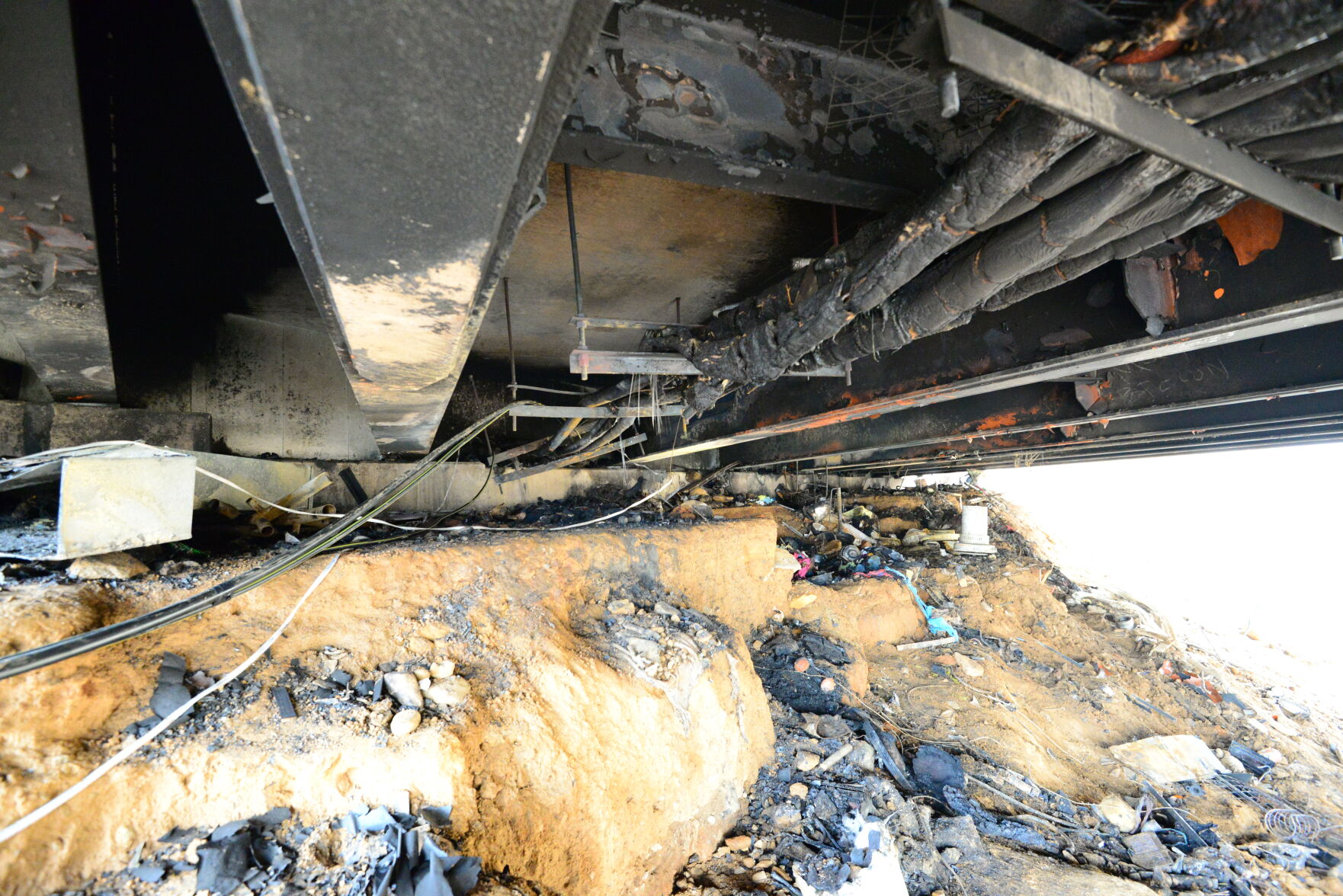 bridge fire charred mess 1.JPG
